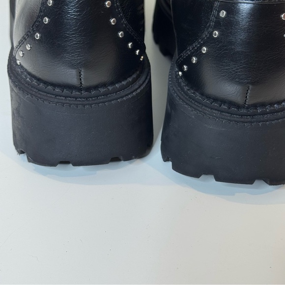 Dolce Vita Black Studded Landun Lug Sole Platform Loafers size 8.5 - Picture 9 of 10